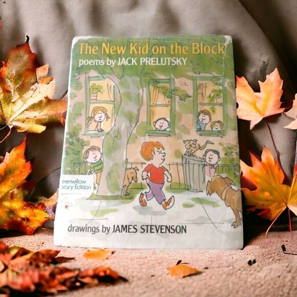 The New Kid on the Block Poems by Jack Prelutsky 1984 Hardcover James Stevenson. - Picture 1 of 16